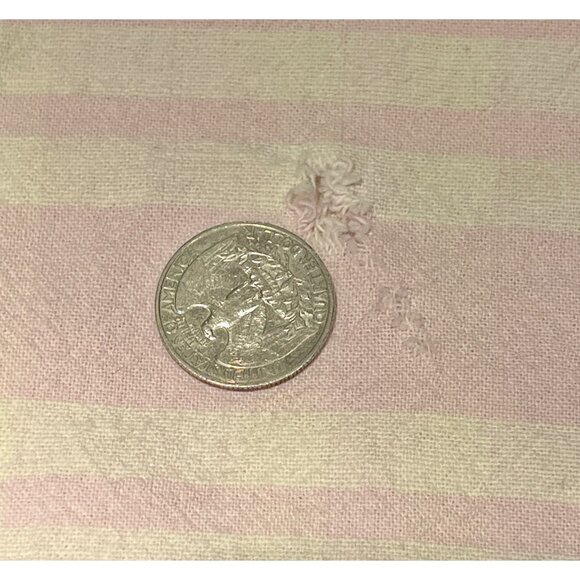 Laura Ashley Embroidered Floral Cotton Tea Towels Set Green Ribbon Trim VTG - Picture 12 of 13